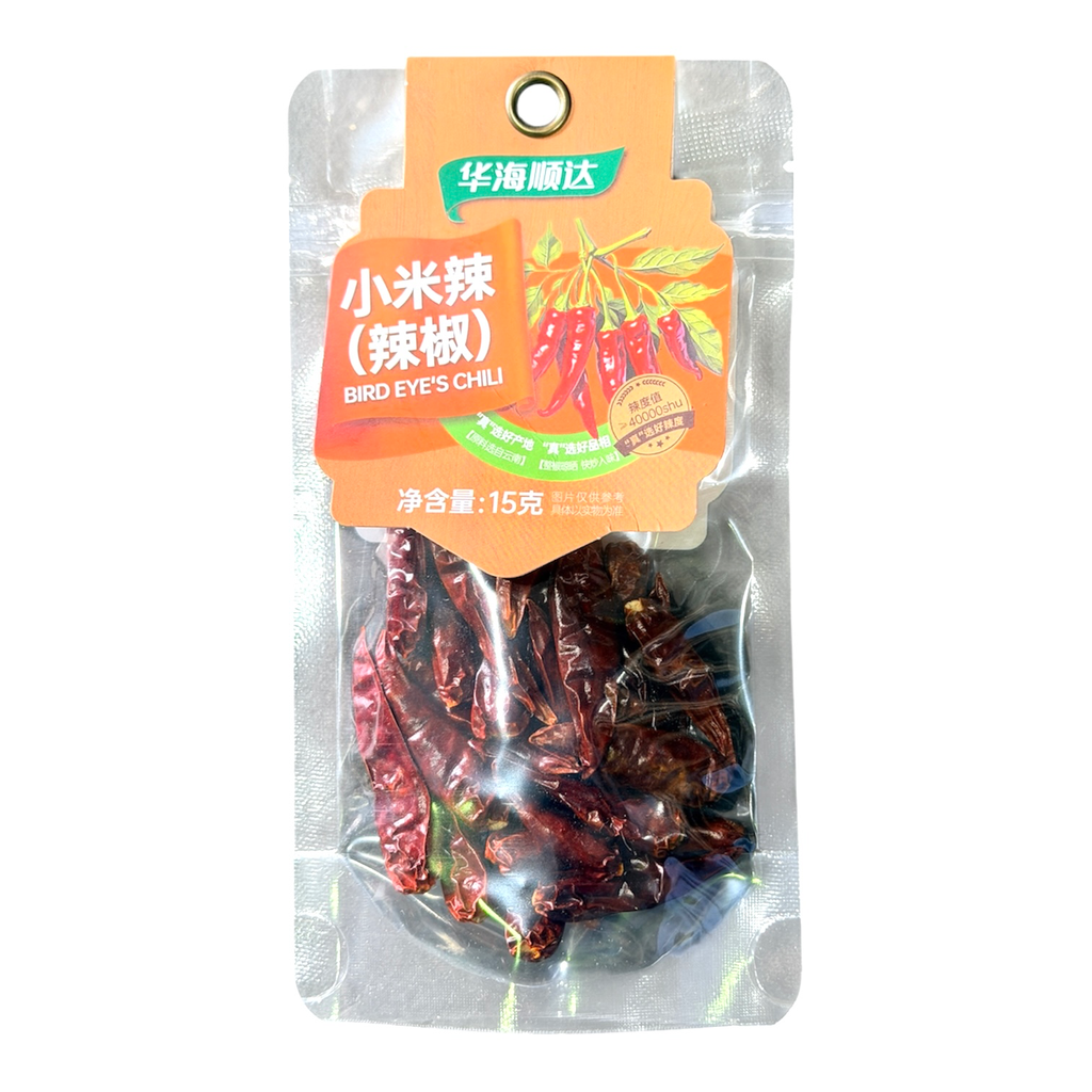 [HHSDXML] HHSD Dried Mini Pepper 华海顺达小米辣（辣椒）15g