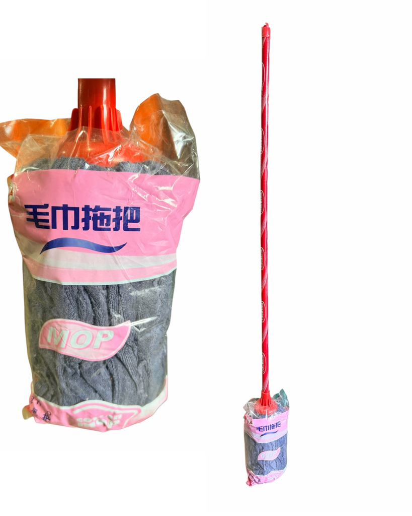 [22000354] HX Cotton Mop 海兴0121毛巾拖+木柄