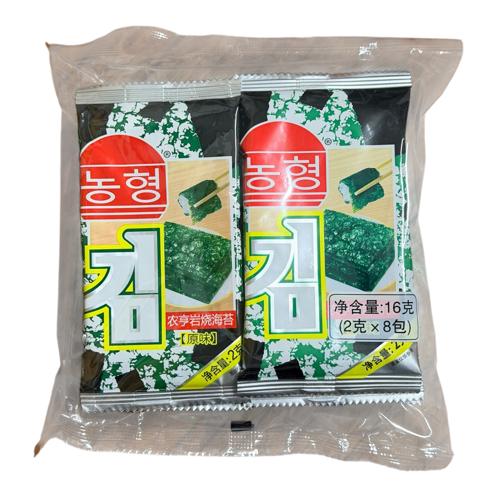 [ZC16G] NHY Seaweed 16g（2g*8pks) 农亨岩烧紫菜(原味)