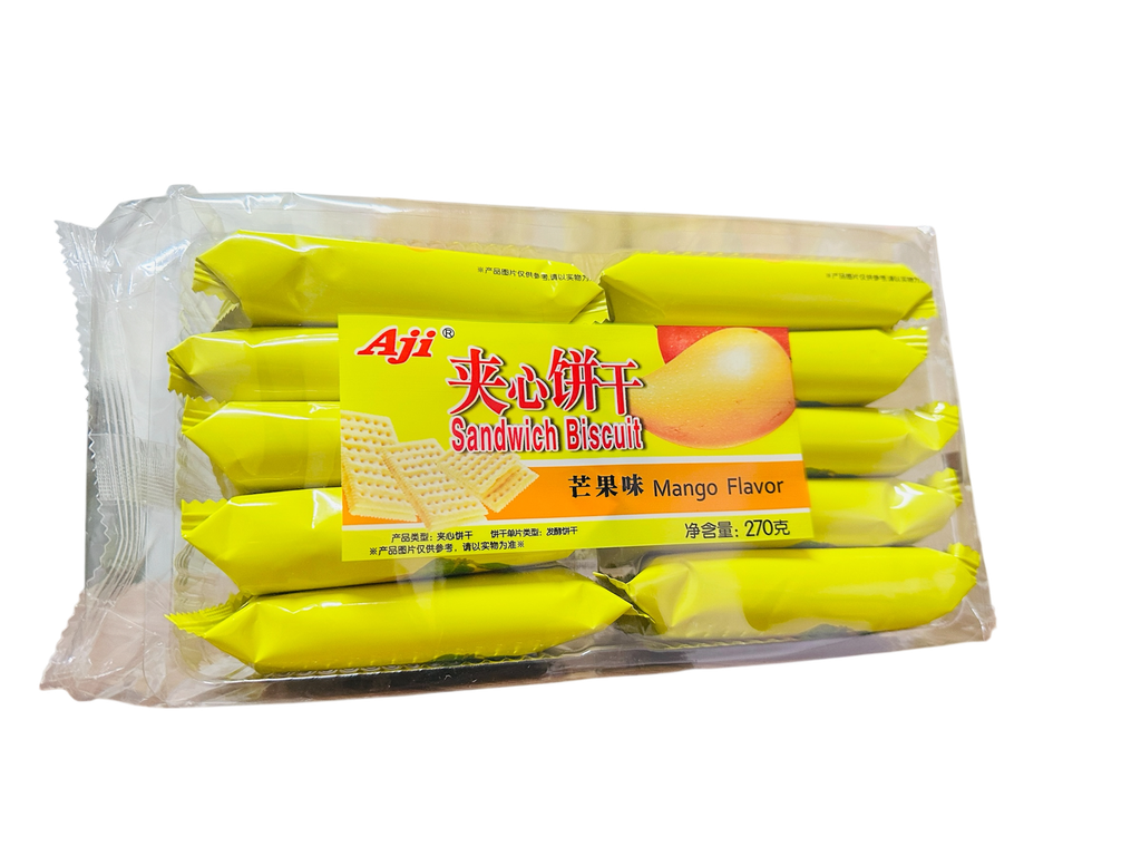 Aji Cheese Biscuits 270g 夹心饼干芒果味