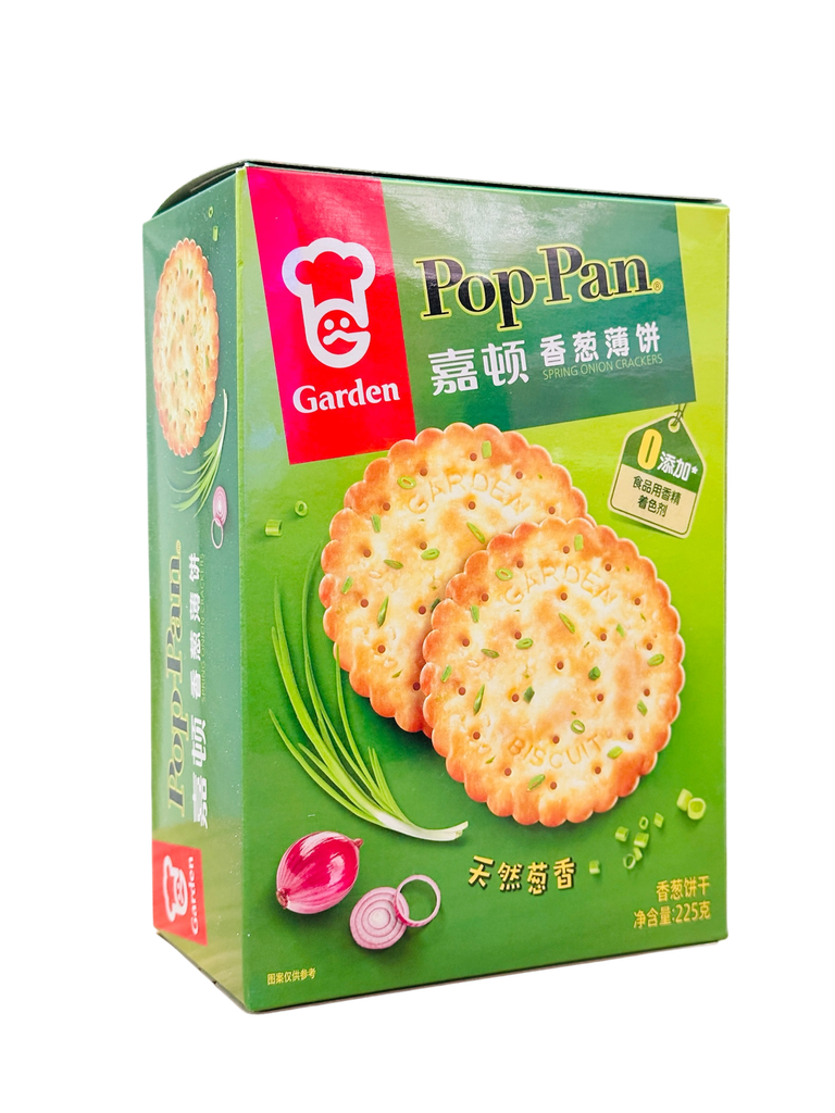 JD Chive Flav Thin Biscuits  225g 嘉顿香葱薄饼