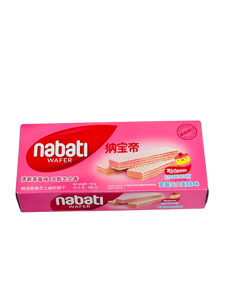 Nabati Strawberry Flav Cookies 145g 纳宝帝草莓芝士威化