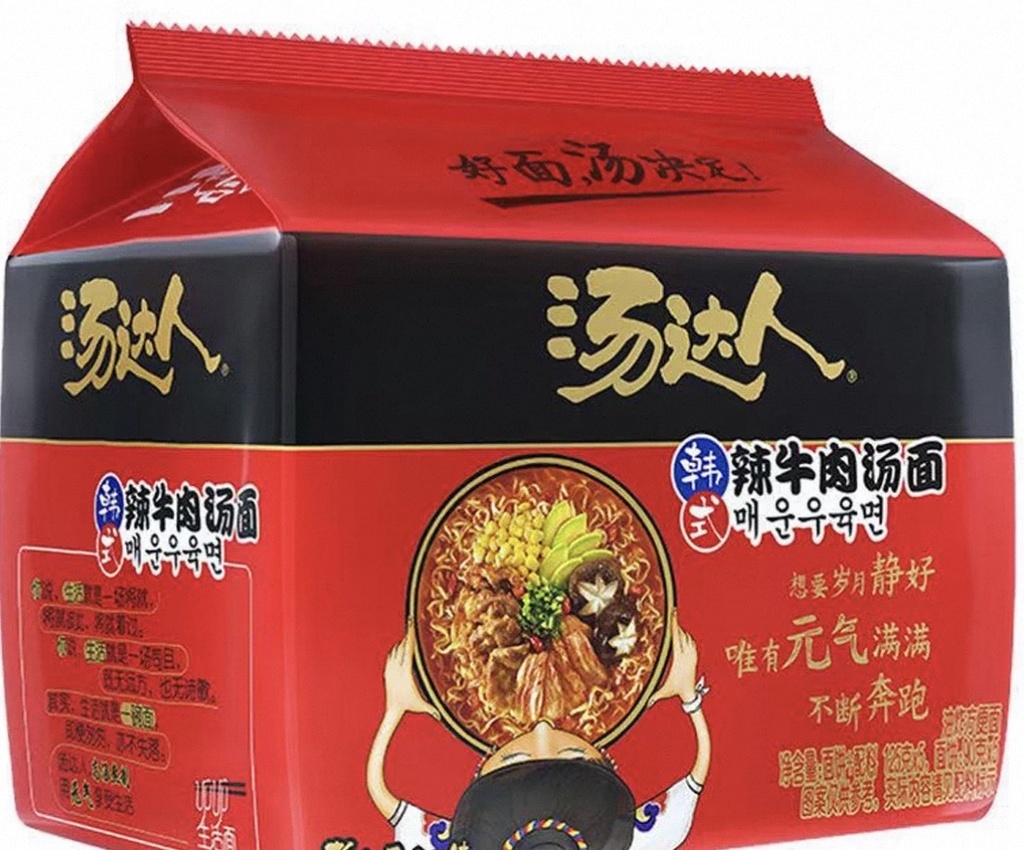 TDR Korean Sty Spicy R/Noodles 125g 五入汤达人韩式辣牛肉汤面