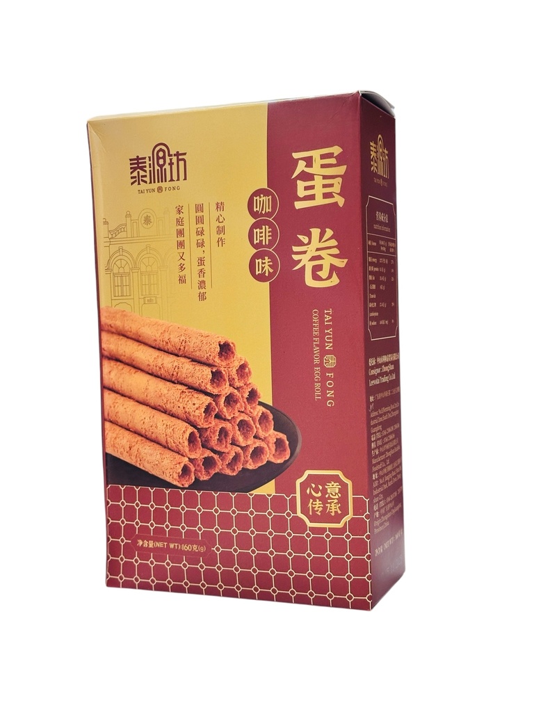 TYF Coffee Flav Biscuits 160g 泰源坊咖啡味蛋卷