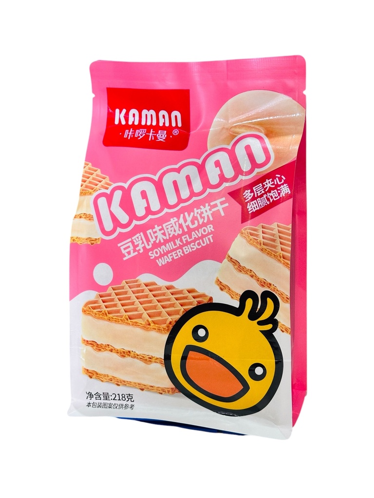 KLKM Soy Wafer Biscuits 218g 咔啰卡曼豆乳味威化饼干