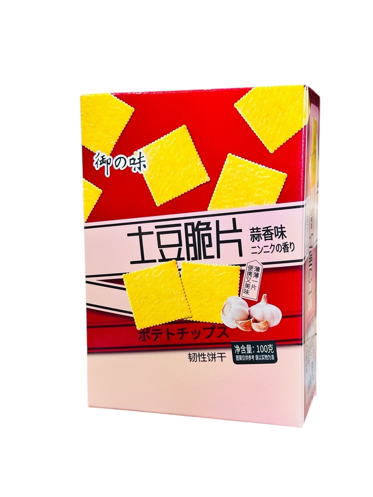 YZW Garlic Flav Potato Chips 100g 御之味土豆脆片蒜香味