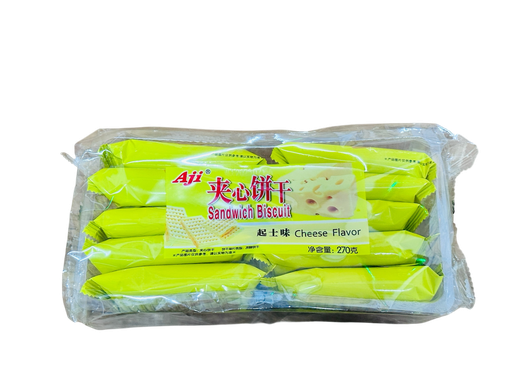 [AJIQS] Cheese Biscuits 270g 夹心饼干起士味