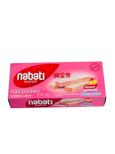 [LBD] Nabati Strawberry Flav Cookies 145g 纳宝帝草莓芝士威化
