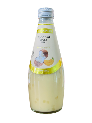 [LKFXJW] Lock Fun Banana Fruit Drink 290ml 乐可芬香蕉味