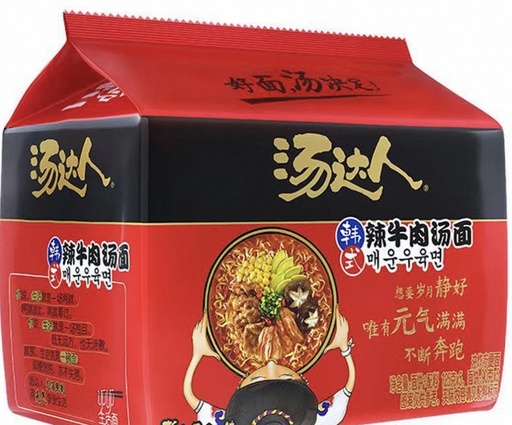 [TDRLNRM] TDR Korean Sty Spicy R/Noodles 125g 五入汤达人韩式辣牛肉汤面