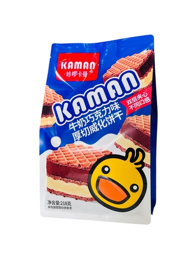 [ZSG18] KLKM Chocolate Wafer Biscuits 218g 咔啰卡曼牛奶巧克力味厚切威化饼干
