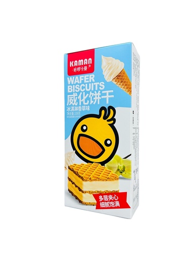 [ZSG20] KLKM Vanlina Wafer Biscuits 108g 咔啰卡曼威化饼干-冰淇淋香草味
